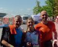 Bild: exb
Wolfgang Achatz, Annalena Achatz und Marco Männl (von links) waren beim München-Triathlon-Cup am Start.