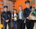 Bild: Feuerwehr Hermannsreuth/exb
Die Feuerwehr Hermannsreuth gratulierte Herbert Schabner zum 70. Geburtstag. Im Bild: (von links) Kommandant Manuel Gleißner, Anna Schabner, Herbert Schabner und Vorsitzender Christian Weigl.