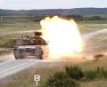 Symbolbild: Capt. John Farmer
Ein amerikanischer Panzer vom Typ Abrams feuert auf einer Schießbahn auf dem Truppenübungsplatz Grafenwöhr.