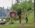 Bild: Tony Ryman/Unionsleden/dpa
Radtouristen in Schweden können den Vänern im Sommer auf einem neuen Radwanderweg umrunden. Der Vänerleden wird am 3. Juni eingeweiht.