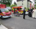 Bild: adj
Kommandant Gottfried Amschl bitte um den Segen für die neuen Fahrzeuge der Feuerwehr Altenstadt/WN.