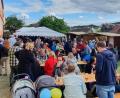 Bild: BRK Bereitschaft/HvO Windischeschenbach/exb 
Zum Zoigl-Gartenfest waren viele Besucher gekommen.