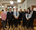 Bild: lei
Die geehrten der Feuerwehr Hirschbach mit Kreisbrandrat Fredi Weiß, Kreisbrandinspektor Hans Sperber, Bürgermeister Hermann Mertel und Kommandant Reinhard Vogel. Jannik Regler - Wissenstest, Helmut Reif - 40 Jahre Feuerwehrdienst, Raimund Speigl (zum 50. Geburtstag) sowie Michael Höfler und Ramona Schwemmer (beide modulare Truppausbildung).