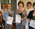 Bild: le
Langjährige Mitglieder des Frauenbunds erhalten Urkunden. Von links: Kerstin Sommermann, Helga Wittmann-Behr, Heidrun Lindner, Christa Alberti, Christa Riedel und Elisabeth Pröls.