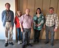 Bild: jzk
Georg Schönberger, Uschi Wiesend, Erhard Birner, Tina Janku und Johann Sertl (von links) werden zwei Jahre lang die Geschicke des Sportkegelclubs Kemnath (SKC) lenken.