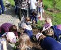 Bild: rpp
Mit großer Begeisterung pflanzten die Kinder das Hochbeet und das Gemüsebeet im OGV-Garten an.