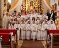 Bild: frd
Elf Mädchen und elf Buben haben am Sonntag in der Lambertuskirche in Teunz das Sakrament der Erstkommunion empfangen.