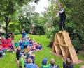 Bild: hir
Bei Tag der offenen Tür im Pfreimder Kindergarten St. Martin mit Krippe und Hort bildete der Auftritt von "Sepp Schabernack" einen Höhepunkt für die zahlreichen Besucher.