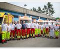 Bild: ASB Bayern/exb
Das ASB-Team half dabei Kriegsverletzte von Nürnberg aus in Kliniken zu bringen.