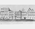 Bild: Stadtmuseum Sulzbach-Rosenberg/exb
Abbruchreife Häuser am Luitpoldplatz zeigt diese Zeichnung aus Sulzbach nach dem großen Stadtbrand 1822.