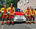 Bild: Roland Wellenhöfer
Die Nachfolger stehen bereits in den Startlöchern: Maximilian Schultes (links) und Maximilien Winkler (Zweiter von links) werden Roland Kaiser (Zweiter von rechts) und Christopher Linkel (rechts) als Jugendwart beerben.