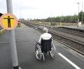 Archivbild: Petra Hartl
Rollstuhlfahrer haben am Bahnhof Weiden ganz schlechte Karten.