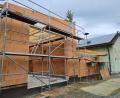 Bild: rdh
Die Feuerwehr Thanhausen feierte Richtfest für den Anbau an das bestehende Gerätehaus. Die Größe der neuen Garage wurde von der Regierung vorgegeben, damit die Maßnahme förderfähig ist.