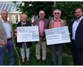 Bild: usc
Bei der Spendenübergabe durch das Lions-Hilfswerk (von links): Past-Präsident Fritz Kammerer, SkF-Vorsitzende Marianne Gutwein, Schatzmeister Hans Fürnkäs, Tafel-Vorsitzender Bernhard Saurenbach und Vizepräsident Sascha Richterstetter.