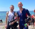 Bild: Männl
Wolfgang Achatz (links) und Marco Männl bestanden die Herausforderung beim Triathlon in Bardolino.