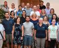 Bild: gf
Die prämierten Gewinner des Stadtradelns mit Sebastian Luber (hinten, Dritter von links mit buntem Trikot), dem Rekordhalter mit 2767 Kilometern.
