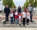 Bild: Ingrid Biegerl/exb
Die Jungmusiker des Spielmannszugs Oberviechtach sind stolz auf die erbrachten Leistungen bei der Juniorprüfung, ebenso die Ausbilder und Prüfer.