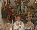 Bild: ads
Mit befreundeten Priestern mit Pfarrer Bruno Todt, Pfarrer Markus Brunner von St. Georg, Pfarrer Johannes Lang und Pfarrer Josef Frey feierte Pfarrer Ludwig Gradl (Mitte) sein Priester- und Geburtstagsjubiläum.