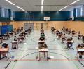 Bild: Realschule im Stiftland/exb
In der Sporthalle der Realschule im Stiftland ging's bereits einen Tag früher mit den Abschlussprüfungen los..