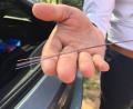 Bild: ihl
Glasfaser, wie hier auf dem Bild, ist zehnmal dünner als ein Haar, sagt Maximilian Schulz von der Telekom.