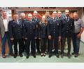 Bild: Albert Siegler/exb
Nach den Wahlen bei der Feuerwehr Gunzendorf: (von links) Bürgermeister Joachim Neuß, Hubert Götz, Kreisbrandinspektor Hans Sperber, Lukas Lehner, Kommandant Andreas Gradl, Madlen Götz, Markus Siegler, Vorsitzender Patrick Siegler, Daniel Siegler Markus Schäffner, Stadtrat und Feuerwehrbeauftragter Josef Lehner.