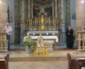 Bild: jzk
Stadtpfarrer Thomas Kraus, Prädikantin Gertraud Burkhardt und Lektor Manfred Spiegler (von rechts) beim ökumenischen Gottesdienst in der Stadtpfarrkirche.