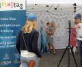 Bild: Wolfgang Steinbacher
Zum Digitaltag hatte die Stadt einen Infostand am Marktplatz aufgebaut.