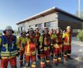 Bild: Feuerwehr Parkstein, Hans Wittmann/exb
Die Leistungsprüfung der Feuerwehr Parkstein ist in brütender Hitze eine schweißtreibende Angelegenheit.