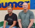 Bild: mr
Die beiden Oberpfälzer bei den Würzburger Kickers: Sportvorstand Jürgen Kost (rechts) und technischer Leiter Bernd Heinisch.