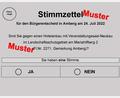 Bild: Stadt Amberg, Pressestelle
Der Stimmzettel für den Bürgerentscheid vom 24. Juli zum Thema Bergwirtschaft. Nur dieser Stimmzettel darf in das weiße Kuvert bei der Briefwahl, nicht der unterschriebene Wahlschein.