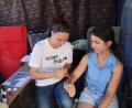 Bild: wrm
Bei "Eschawo INK" können sich die Kinder Tattoos vom Ortsjugendwerk der AWO machen lassen.