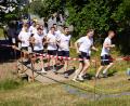 Bild: bkr
Im Startfeld des Hauptlaufs waren die 16 Fußballer das SV Immenreuth als größte Gruppe nicht zu übersehen. Sie untermauerten die Verbundenheit der beiden Gemeinden beidseits der Bezirksgrenze.