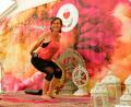 Bild: Hirsch
Voktoria Koller war beim Festival die einzige Yoga-Lehrerin aus der Region.