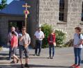 Bild: fvo
Spielberger Wallfahrer sammeln sich an der Dorfkapelle in Spielberg.