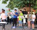 Bild: cog
Auch die Jungbläser waren in die Sommerserenade eingebunden und zeigten ihr Können.