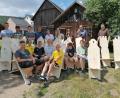 Bild: C.Paulus/exb
Bei einem Projekttag in der Schreinerei Schönberger fertigten die Schüler einen Wikinger-Stuhl.
