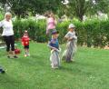 Bild: sei
Sackhpüpfen war bei der Kinderhaus-Olympiade eine schweißtreibende Angelegenheit.