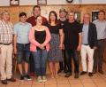 Fuchsmühls Bürgermeister Wolfgang Braun (Dritter von rechts) ist neuer Vorsitzender des Musikvereins Wiesau und Umgebung, neue Stellvertreterin ist Theresa Dötterl-Franz (Fünfte von rechts). Mit im Bild die weiteren Vorstandsmitglieder sowie (von rechts) die Bürgermeister Oskar Schuster (Friedenfels) und Toni Dutz (Wiesau).