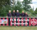 Bild: grm
Der FCN-Fanclub Irchenrieth lässt der DJK über die neue Bandenwerbung jährlich eine finanzielle Unterstützung zukommen. Andreas Stolorz (Zweiter von links), der stellvertretende Vorsitzende des DJK-Fördervereins, bedankt sich dafür bei Clubfreunde-Vorsitzendem Josef Ram (links) sowie den Vorstandsmitgliedern Sabine Hirnert (von rechts), Wolfgang Lang und Albert Gruber.
