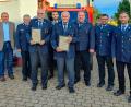 Bild: Feuerwehr Ranna
Bei der Ehrung (von links): Joachim Neuß, Kreisbrandinspektor Hans Sperber, Bernhard Bachmann, Jan Albersdörfer, Gerhard Klier, Fabian Schwemmer, Daniel Winter und Sebastian Schwemmer.