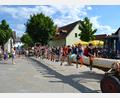 Bild: kki
Am Freitagnachmittag wird der Kirwabaum auf den Festplatz gebracht. Ein Spektakel, das viele beobachten.
