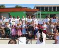 Bild: ral
Die Kinder hatten ihren großen Auftritt mit ihrem Lied über die Entstehung des Kindergartens.
