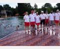 Bild: bkr
Gemeinsam verrichten die Wasserwachten aus Immenreuth und Kemnath Dienst im Naturerlebnisbad. In ihrer Mitte Johann Stiegler (Fünfter von links). Er erhielt vor 50 Jahren den Auftrag, die Wasserwacht Immenreuth aus dem Boden zu stampfen, ohne die das Bad hätte nicht eröffnet werden können.