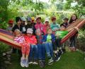 Bild: cvl
Als kleine Gartenbotschafter im Garten der Familie Standfest in Bärnau unterwegs: die Vorschulkinder vom Kinderhaus Bärnau.