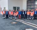 Bild: BRK Kreisverband Tirschenreuth/exb
Die Führungskräfte des Kreisverbandes Tirschenreuth im BRK besichtigen Schott-Werk in Mitterteich und bekommen interessante Einblicke, die auch für ihre Einsätze von Bedeutung sind.