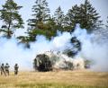Bild: Sgt. Randis Monroe
Soldaten des Artilleriebataillons 131 aus Weiden feuern mit ihrer Panzerhaubitze 2000.