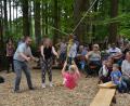 Bild: dob
"Mit Schwung ins neue Leben fliegen", auch das gab es für die Schulfüchse im Waldkindergarten "Wilde Wichtel".