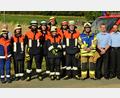 Bild: ker
Trotz schweißtreibenden Temperaturen blieben die Aktiven der Feuerwehr Röckenricht bei der Leistungsprüfung in ihren Schutzanzügen cool.