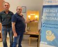 Bild: Martina Beierl/exb
Klimaschutzkoordinator Joachim Scheid und ZEN-Energiesparexperte Karl-Heinz Hofbauer (von links) geben in mehreren Videoclips Tipps, wie man Energiesparen kann.