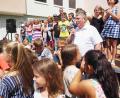 Bild: njn
Zweiter Bürgermeister Bernhard Schmidt bei seiner Ansprache beim Sommerfest.